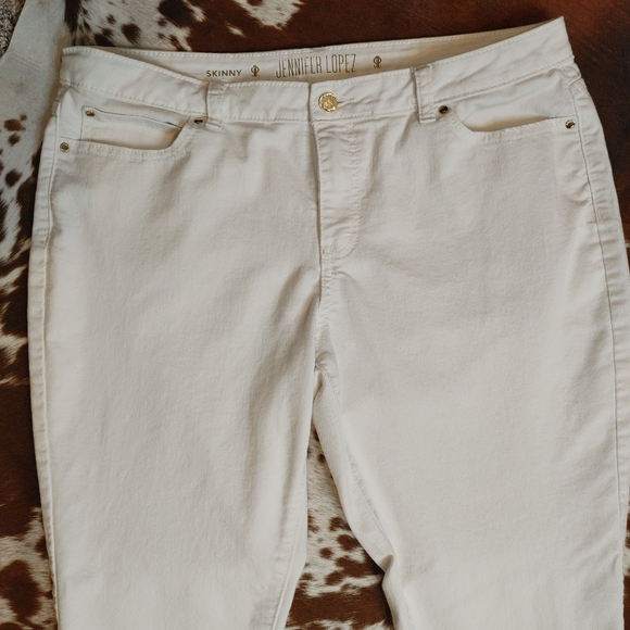 JENNIFER LOPEZ WHITE SKINNY JEANS, WHITE 14 - Picture 5 of 11
